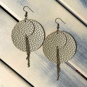 Handmade Faux Leather Earrings